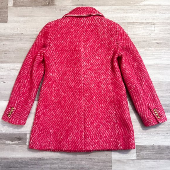 J. Crew Diamond Tweed Coat Size 4 - Picture 7 of 8